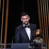 Tiền đạo Argentina Lionel Messi đoạt danh hiệu Quả bóng Vàng 2023. (Ảnh: AFP/TTXVN)