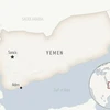 Bản đồ Yemen và Biển Đỏ. (Nguồn: AP)