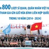 Hơn 800 lượt sỹ quan, quân nhân Việt Nam tham gia gìn giữ hòa bình LHQ