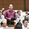 Đại biểu Quốc hội Lưu Bá Mạc phát biểu tại Quốc hội sáng 29/5.
