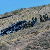 Hiện trường vụ tai nạn máy bay quân sự gần Sân bay quốc tế Albuquerque, ngày 28/5/2024. (Nguồn: AP)