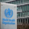 Biểu tượng Tổ chức Y tế Thế giới (WHO) tại trụ sở ở Geneva, Thụy Sĩ. (Ảnh: AFP/TTXVN)