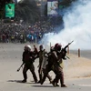 Cảnh sát đụng độ với người biểu tình phản đối Dự luật Tài chính 2024 ở Nairobi, ngày 25/6. (Nguồn: Reuters)