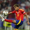 Tiền đạo Tây Ban Nha Lamine Yamal (ảnh) lập kỷ lục khi trở thành cầu thủ trẻ nhất ghi bàn trong lịch sử EURO ở tuổi 16. (Ảnh: AA/TTXVN)