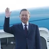 Chủ tịch nước Tô Lâm rời Hà Nội, lên đường thăm Lào và Campuchia. (Ảnh: Nhan Sáng/TTXVN)