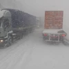 Tuyết rơi dày trên nhiều tuyến đường cao tốc ở Argentina. (Nguồn: AFP)
