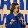 Phó Tổng thống Mỹ Kamala Harris phát biểu tại chiến dịch vận động tranh cử ở Rochester, Pennsylvania, Mỹ, ngày 18/8/2024. (Ảnh: Getty Images/TTXVN)