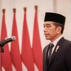 Tổng thống Indonesia Joko Widodo phát biểu tại lễ nhậm chức của các thành viên mới của nội các tại Jakarta, Indonesia, ngày 19/8/2024. (Ảnh: Getty Images/TTXVN)