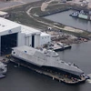 Hạ thủy tàu chiến ven biển USS Gabrielle Giffords (LCS 10) tại xưởng đóng tàu Austal USA. (Ảnh: U.S. Navy)