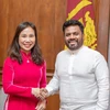 Tổng thống Sri Lanka Anura Kumara Dissanayake và Đại sứ Trịnh Thị Tâm. (Ảnh: TTXVN phát)