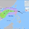 Hình ảnh đường đi của cơn bão Yinxing cập nhật lúc 5h ngày 8/11. (Nguồn: nchmf)