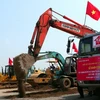 Lễ khởi công xây dựng Depo và toàn tuyến đường sắt đô thị Cát Linh – Hà Đông (Nguồn: TTXVN)
