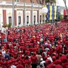 Hàng trăm người tuần hành ủng hộ chính phủ Venezuela