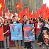 Tuần hành ở Pháp phản đối hành động sai trái của Trung Quốc