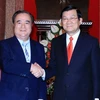Chủ tịch nước Trương Tấn Sang tiếp Thống đốc tỉnh Ibaraki