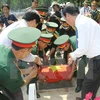 Quảng Bình truy điệu, an táng hài cốt liệt sỹ hy sinh tại Lào
