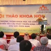 Bộ trưởng Bộ Khoa học và Công nghệ Nguyễn Quân phát biểu tại hội thảo. (Ảnh: Trường Giang/TTXVN)