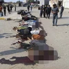 30 người đàn ông Sunni thuộc lực lượng kháng chiến bị IS thảm sát trên đường phố ở Iraq. (Nguồn: AP)