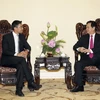 Thủ tướng Nguyễn Tấn Dũng tiếp Giám đốc điều hành Diễn đàn Kinh tế Thế giới (WEF) Philipp Rosler. (Ảnh: Đức Tám/TTXVN)