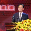 Thủ tướng Nguyễn Tấn Dũng phát biểu tại buổi lễ. (Ảnh: Đức Tám/TTXVN) 