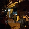 Hiện trường vụ nổ tại ngách 64, ngõ Thông Phong. (Ảnh: PV/Vietnam+)