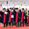 Sinh viên tốt nghiệp từ chương trình đào tạo theo mô hình đại học mới Việt-Đức. (Ảnh: Dương Chí Tưởng/TTXVN) 