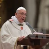 Giáo hoàng Francis tại Tòa thánh Vatican. (Nguồn: AFP/TTXVN)