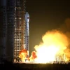 Tên lửa đẩy mang theo vệ tinh Dao Cảm-29 rời bệ phóng tại Trung tâm phóng vệ tinh Thái Nguyên, Trung Quốc ngày 27/11. (Nguồn: THX/TTXVN) 