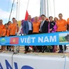 Các thủy thủ tàu Đà Nẵng-Việt Nam. (Ảnh: Khánh Linh/Vietnam+)