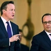 Thủ tướng Anh David Cameron và Tổng thống Pháp Francois Hollande. (Nguồn: AFP)