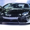 Lamborghini - một trong những thương hiệu xe hạng sang tại triển lãm. (Ảnh: Sơn Nam-Quang Thuận/Vietnam+)