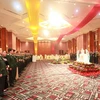 Bộ quốc phòng tổ chức tiệc chiêu đãi khách quốc tế và tùy viên quân sự các nước tại Việt Nam nhân dịp 70 năm thành lập Quân đội Nhân dân Việt Nam. (Ảnh: Hồng Pha/ TTXVN) 