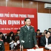 Tổng Thanh tra Chính phủ Huỳnh Phong Tranh phát biểu tại buổi tiếp công dân. (Ảnh: Nguyễn Dân/TTXVN) 