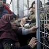 Người di cư từ Syria tại biên giới Macedonia và Hy Lạp. (Nguồn: Reuters)