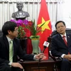 Đại sứ Việt Nam tại Hàn Quốc Phạm Hữu Chí đã trả lời phỏng vấn TTXVN. (Ảnh: Phạm Duy/Vietnam+) 