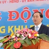 Bộ trưởng Trần Đại Quang phát biểu tại lễ động thổ. (Ảnh: Hoàng Nguyên/TTXVN)
