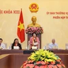 Chủ tịch Quốc hội Nguyễn Thị Kim Ngân phát biểu khai mạc Phiên họp lần thứ 47 của Ủy ban Thường vụ Quốc hội khóa XIII. (Ảnh: Trọng Đức/TTXVN) 