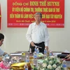 Thường trực Ban Bí thư Trung ương Đảng Đinh Thế Huynh phát biểu tại buổi làm việc. (Ảnh: Quang Huy/TTXVN)