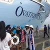 Du khách tàu Ovation of the Seas tại cảng Phú Mỹ. (Nguồn: Saigontourist)