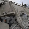 Cảnh đổ nát do trận động đất 7,8 độ Richter ở Ecuador hồi tháng 4. (Nguồn: AFP/TTXVN)