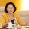  Chủ tịch Quốc hội Nguyễn Thị Kim Ngân phát biểu ý kiến. (Ảnh: Phương Hoa/TTXVN)