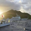 Một tàu kiểm ngư Trung Quốc đi gần quần đảo tranh chấp Senkaku/Điếu Ngư. (Nguồn: Kyodo)
