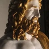 Bức tượng gốc thần Zeus làm bằng gỗ, ngà voi và vàng. (Nguồn: bbc.com)