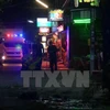 Cảnh sát điều tra tại hiện trường vụ nổ bom ở Hua Hin. (Nguồn: AP/ TTXVN)