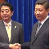 Thủ tướng Nhật Bản Shinzo Abe (trái) và Chủ tịch Trung Quốc Tập Cận Bình. (Nguồn: nbcnews.com)