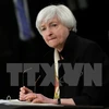 Chủ tịch Fed Janet Yellen trong cuộc họp báo sau phiên họp của Ủy ban Thị trường mở liên bang ngày 15/6. (Nguồn: AFP/TTXVN)