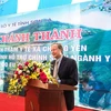 Đại sứ, Trưởng Phái đoàn Liên minh châu Âu tại Việt Nam Bruno Angelet phát biểu tại lễ khánh thành công trình trạm y tế xã Chiềng Yên, Sơn La. (Ảnh: Hồng Điệp/Vietnam+) 