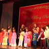 Trẻ em kiều bào tại Áo hào hứng với những bài hát về Tết cổ truyền. (Ảnh: Bích Yến/Vietnam+)