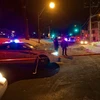 Cảnh sát phong tỏa hiện trường vụ xả súng tại Quebec ngày 30/1. (Nguồn: EPA/TTXVN) 