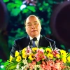 Thủ tướng Nguyễn Xuân Phúc phát biểu tại lễ khai mạc. (Ảnh: Thống Nhất/TTXVN)